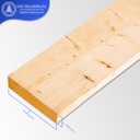 CCA Timber S4S ไม้สนแปรรูป 2'' × 8'' × 3 เมตร (45มม.×195มม.×3ม.)