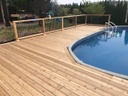 Decking ไม้ระแนงสนไสเรียบมุมกลม 1.5'' × 4'' × 3 เมตร (28มม.×96มม.×3ม.)