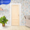 Pine Door ประตูไม้สนรัสเซีย 2 ลูกฟัก ช่องโค้ง 700มม. x 2000มม. x 40(10)มม.