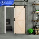 Pine Door ประตูไม้สนรัสเซีย บานทึบ โรงนา 700มม. x 2000มม. x 40(30)มม.